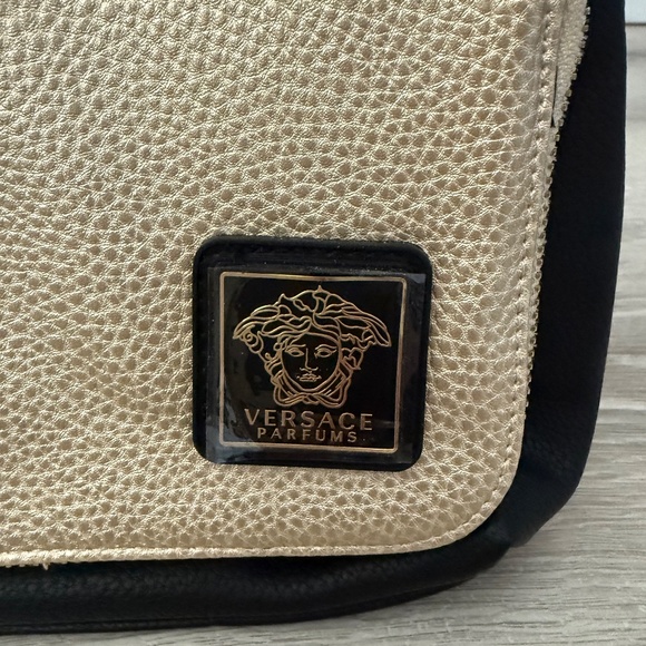 VERSACE Authentic NWOT Black and Gold Parfume Clutch/Bag - Picture 3 of 15
